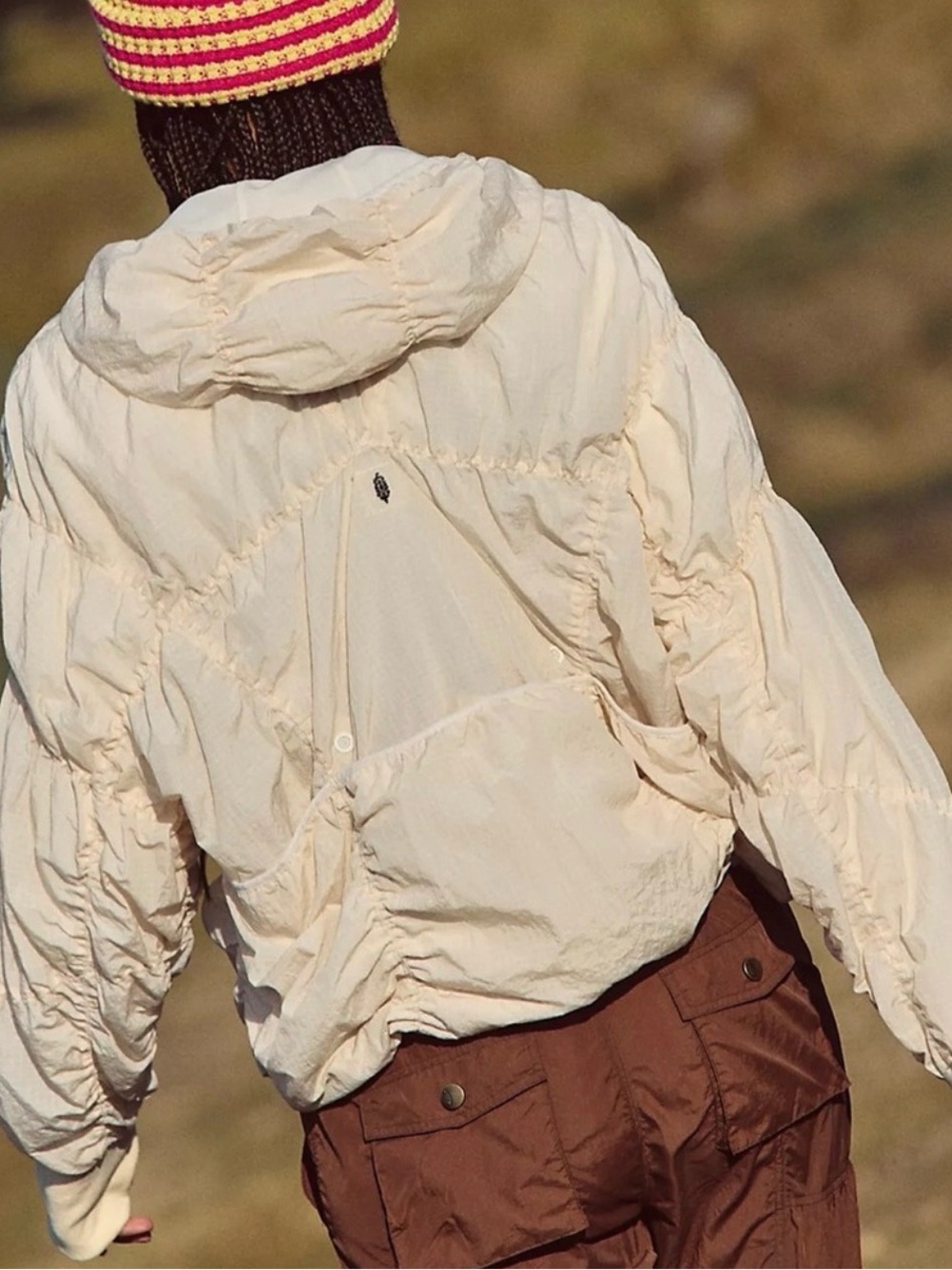 We The Free Free People Happy Camper Oversized Hooded Puffer Jacket - Picture 2 of 16